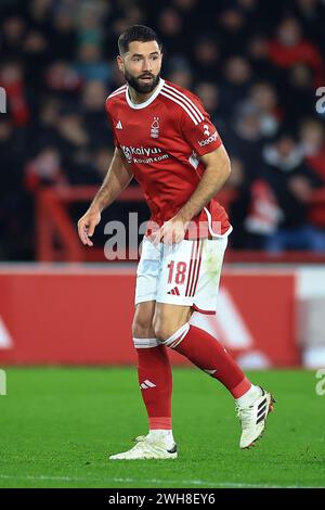 Nottingham, Großbritannien. Februar 2024. Felipe of Nottingham Forest während des Nottingham Forest FC gegen Bristol City FC Emirates FA Cup 4. Runde Replay im City Ground, Nottingham, England, Vereinigtes Königreich am 7. Februar 2024 Credit: Every Second Media/Alamy Live News Stockfoto