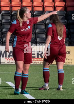 North Lanarkshire, Schottland, Vereinigtes Königreich. 13. November 2022: Die Dryburgh Athletic Women gewinnen das Halbfinale der Meisterschaft und des League One Cup gegen Rossvale. Stockfoto