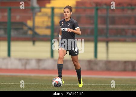 Biella, Italien. Februar 2024. Ella Palis von Juventus während des Coppa Italia Femminile Matches im Stadio Vittorio Pozzo, Biella. Der Bildnachweis sollte lauten: Jonathan Moscrop/Sportimage Credit: Sportimage Ltd/Alamy Live News Stockfoto