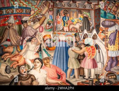 Maruja Mallo, die Messe ( La Verbena), 1928, Öl auf Leinwand, Pompidou Zentrum, Paris Stockfoto