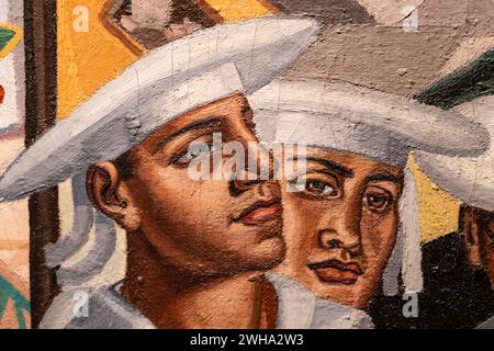 Maruja Mallo, die Messe ( La Verbena), 1927, Öl auf Leinwand, museo nacional Centro de arte Reina Sofia, Madrid Stockfoto