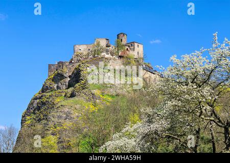 Schloss Strekov bei Usti nad Labem in Böhmen Stockfoto