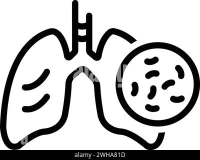 Symbol für tuberkulose, Tuberkulose Stock Vektor