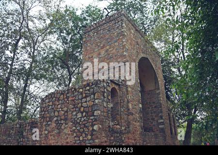 Altes verlassenes Denkmal im Sunder Kindergarten Komplex, Delhi Stockfoto