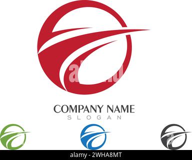 Schneller Logo Vorlage Vektor icon Abbildung design Stock Vektor