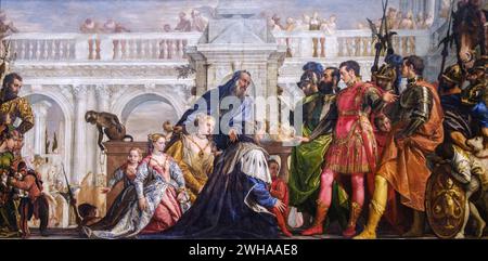 Paolo Veronese, die Familie des Darius vor Alexander, 1565, Öl auf Leinwand, National Gallery, London, England, Großbritannien Stockfoto