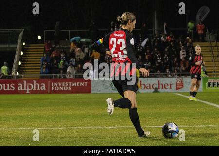 Sara Doorsoun (Eintracht Frankfurt, 23); DFB-Pokal Frauen - Spiel Eintracht Frankfurt gegen SC Freiburg am 08.02.24 in Frankfurt am Main (Stadion A Stockfoto