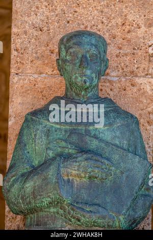 Gonzalo de Berceo, mittelalterlicher Dichter, Berceo, La Rioja, Spanien Stockfoto