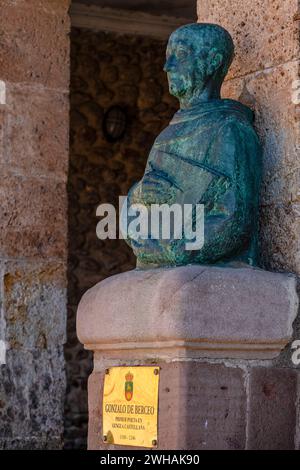 Gonzalo de Berceo, mittelalterlicher Dichter, Berceo, La Rioja, Spanien Stockfoto