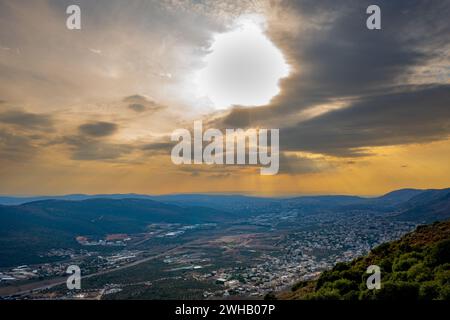 Moderne Siedlung in Obergaliläa, Israel Stockfoto