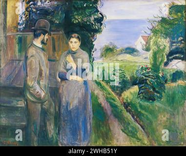 Edvard Munch (1863-1944) - Norwegisch - Expressionismus - sommerabend [1885-89/1 Stockfoto