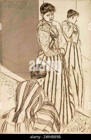 Mary Cassatt - Die Armatur [1890-91] Stockfoto