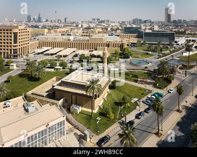 Ein Blick aus der Luft auf eine Stadt Riad Stockfoto
