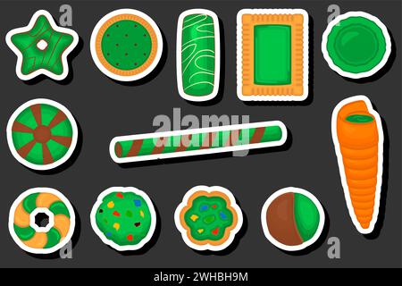 Schöne Farbillustration zum Thema des Feierns des jährlichen Feiertags St. Patrick's Day Stock Vektor