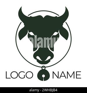 Kuh Logo Vorlage Vektor icon Abbildung design Stock Vektor