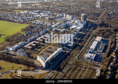 Luftbild, Stadtkrone-Ost, Baustelle mit Neubau, Direktion Continentale, The ASH Dortmund, L Osteria Dortmund Europaplatz, Straßenkreuzung Bundesstraße B236 und Westfalendamm, Verkehrssituation, Schüren, Dortmund, Ruhrgebiet, Nordrhein-Westfalen, Deutschland ACHTUNGxMINDESTHONORARx60xEURO *** Luftsicht, Stadtkrone Ost, Baustelle mit Neubau, Continentale Hauptsitz, die ASH Dortmund, L Osteria Dortmund Europaplatz, Autobahnkreuz B236 und Westfalendamm, Verkehrssituation, Schüren, Dortmund, Ruhrgebiet, Nordrhein-Westfalen, Deutschland ACHTUNGxMINDESTHONORARx60xEURO Stockfoto