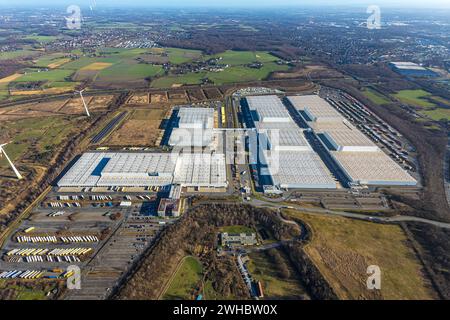 Luftbild, Ikea Zentrallager Verteilzentrum, Schwieringhausen, Dortmund, Ruhrgebiet, Nordrhein-Westfalen, Deutschland ACHTUNGxMINDESTHONORARx60xEURO *** Luftaufnahme, Ikea Zentrallager Distributionszentrum, Schwieringhausen, Dortmund, Ruhrgebiet, Nordrhein-Westfalen, Deutschland ATTENTIONxMINDESTHONORARx60xEURO Stockfoto