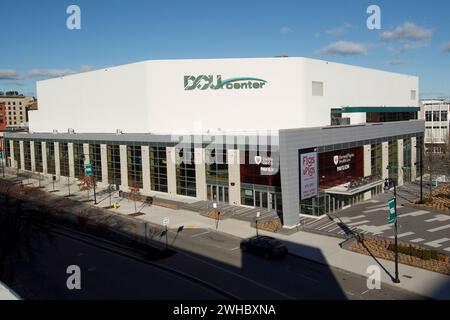 Das DCU Center in Worcester, Massachusetts, USA, ist die zweitgrößte Stadt in Neuengland. Stockfoto