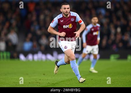 John McGinn von Aston Villa während des Emirates FA Cup Fourth Round Replay Matches zwischen Aston Villa und Chelsea im Villa Park. Stockfoto