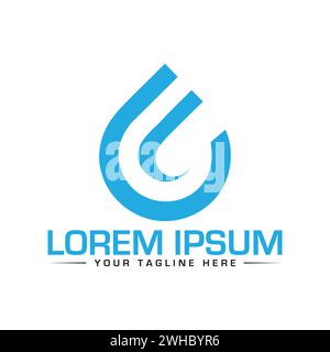 FC Letter Logo Design. Stock Vektor