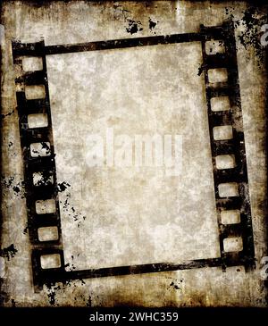 Grungy Filmstreifen oder Fotonegativ Stockfoto