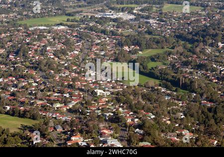 Wollongong Stadt und Vororte Stockfoto