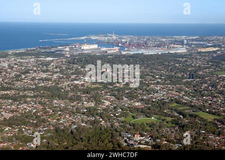 Wollongong Stadt und Vororte Stockfoto