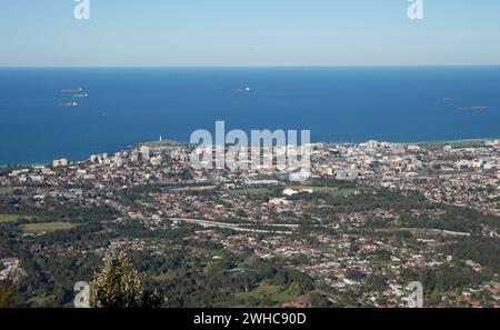 Wollongong Stadt und Vororte Stockfoto