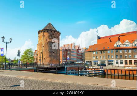 Stangev-Tor des alten Stadtzentrums von Danzig Polen Stockfoto