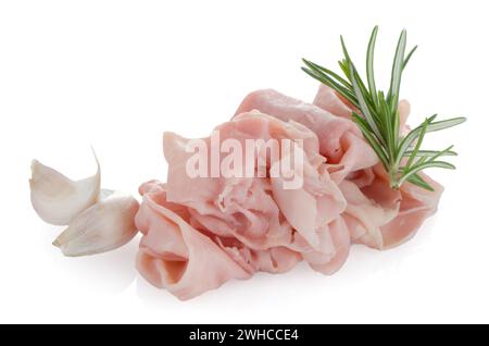 Frisch rasierter Schinken Stockfoto