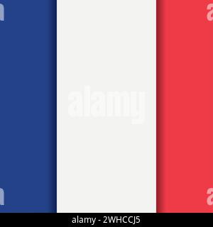 Farbiger Hintergrund mit der Flagge von Frankreich Vektor Stock Vektor