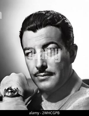 Robert Taylor. Porträt des amerikanischen Schauspielers Robert Taylor (* 1911–1969), Publicity still, 1946 Stockfoto