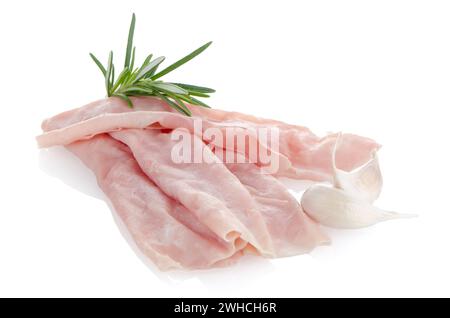 Frisch rasierter Schinken Stockfoto
