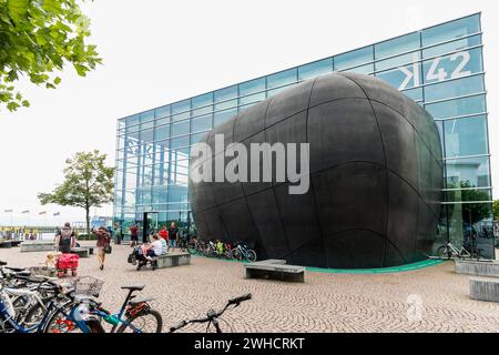 Kulturzentrum K42, Medienhaus am See, Seepromenade, Friedrichshafen, Bodensee, Baden-Württemberg, Deutschland Stockfoto