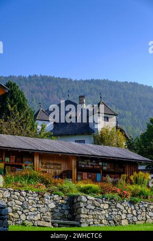 Südtiroler Volkskunde Museum, Dietenheim, Freilchtmuseum, Pustertal, Südtirol, Italien Stockfoto