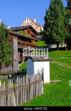 Südtiroler Volkskunde Museum, Dietenheim, Freilchtmuseum, Pustertal, Südtirol, Italien Stockfoto