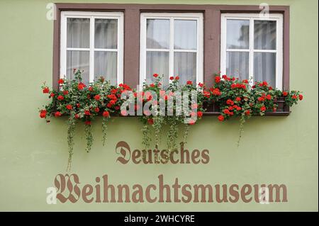 Deutsches Weihnachtsmuseum, Rothenburg ob der Tauber, Mittelfranken, Bayern, Deutschland Stockfoto