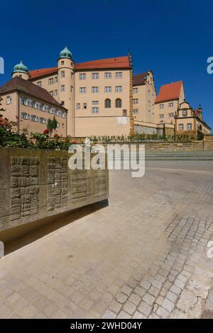 Schloss Kapfenburg, Architektur, historisches Gebäude, Schloss des Deutschen Ordens, ehemalige Burg des Deutschen Ordens, heute Kulturzentrum Stockfoto