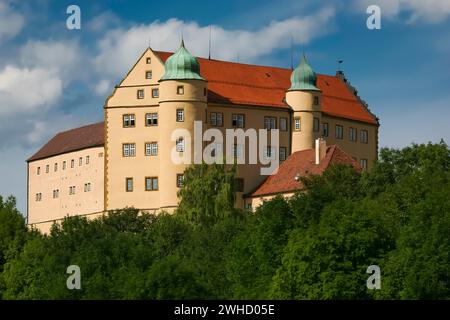 Schloss Kapfenburg, Architektur, historisches Gebäude, Schloss des Deutschen Ordens, ehemalige Burg des Deutschen Ordens, heute Kulturzentrum Stockfoto