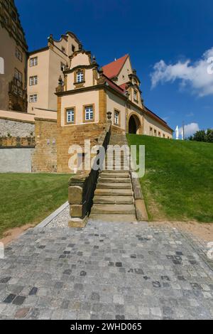 Schloss Kapfenburg, Architektur, historisches Gebäude, Schloss des Deutschen Ordens, ehemalige Burg des Deutschen Ordens, heute Kulturzentrum Stockfoto