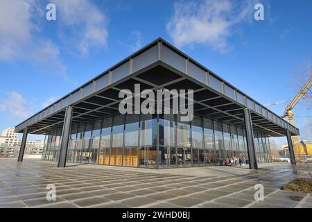 Neue Nationalgalerie, Kulturforum, Potsdamer Straße, Tiergarten, Mitte, Berlin, Deutschland Stockfoto