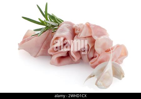 Frisch rasierter Schinken Stockfoto