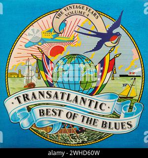 Transatlantische Best of the Blues Compilation, The Vintage Years Band 4, Vinyl-LP-Album-Cover Stockfoto