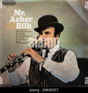 Mr. Acker Bilk Vinyl-LP-Cover des englischen Klarinettisten Stockfoto