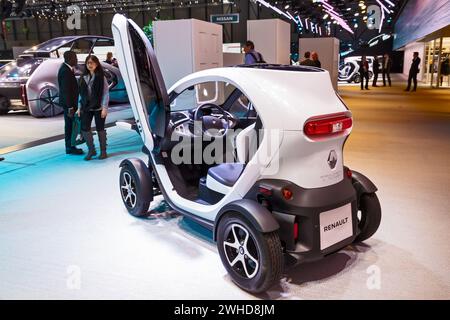 StreetDrone Twizy autonom fahrendes E-Car auf dem 88. Internationalen Automobilsalon Genf. Schweiz - 6. März 2018 Stockfoto