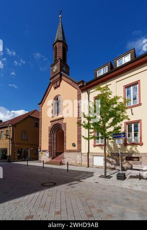 Historische Altstadt der Weinstadt Hammelburg, Bezirk Bad Kissingen, Unterfranken, Franken, Bayern, Deutschland Stockfoto