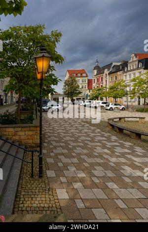 Die historische Altstadt von Zeitz, Burgenlandkreis, Sachsen-Anhalt, Deutschland Stockfoto