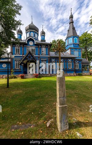 Europa, Polen, Woiwodschaft Podlakien, orthodoxe Kirche zum Schutz der Heiligen Jungfrau in Puchly Stockfoto