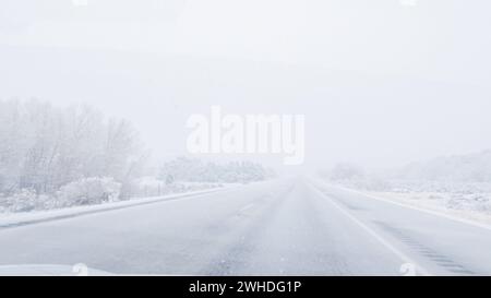 Ein Wintersturm durch den Westen von Colorado Stockfoto