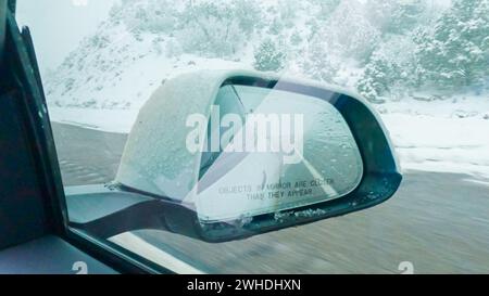 Ein Wintersturm durch den Westen von Colorado Stockfoto